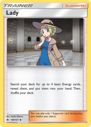 Lady (109/131) [Sun & Moon: Forbidden Light] Reverse Holofoil