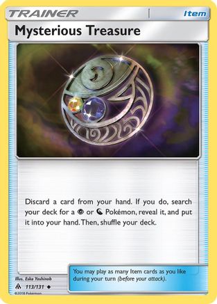 Mysterious Treasure (113/131) [Sun & Moon: Forbidden Light] Reverse Holofoil