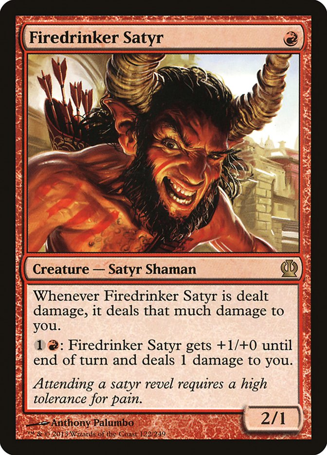 Firedrinker Satyr [Theros] Foil