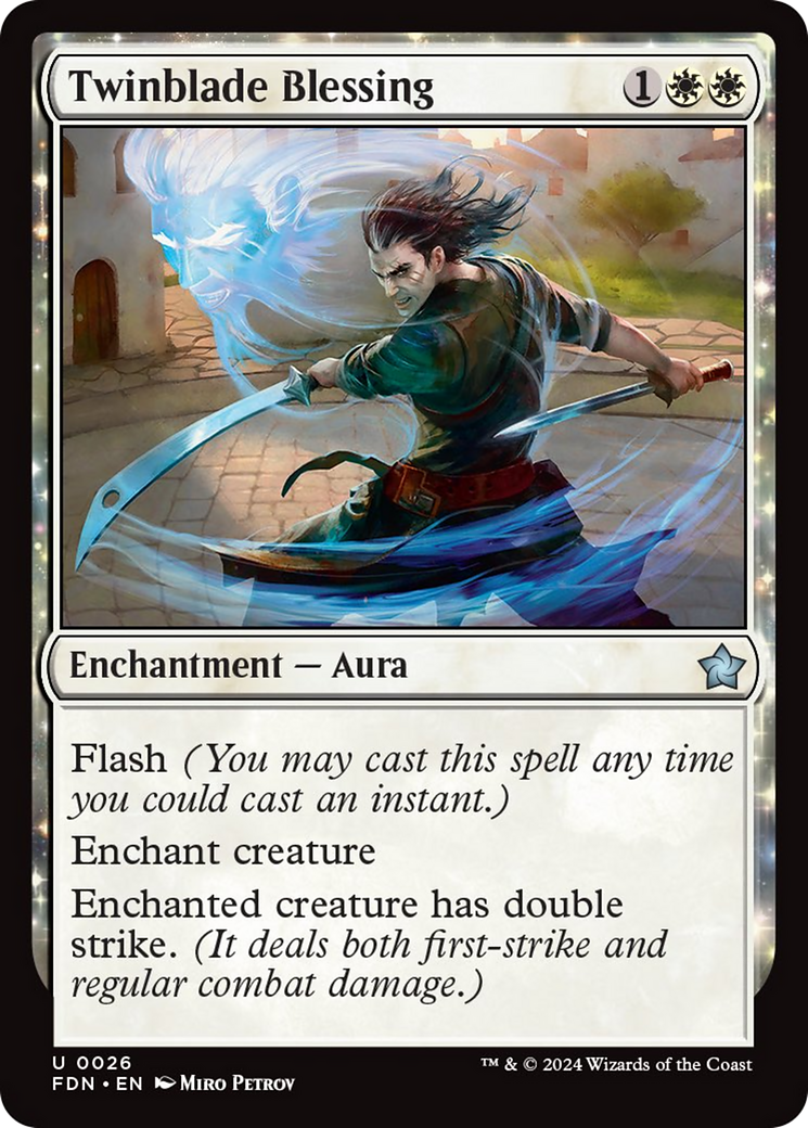 Twinblade Blessing [Foundations] Foil