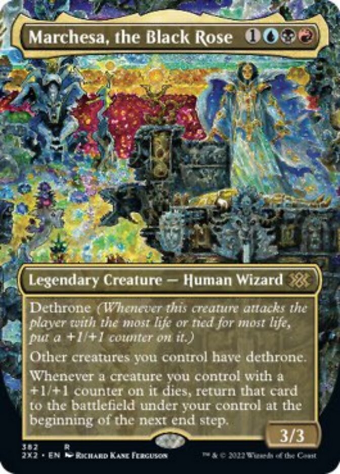 Marchesa, the Black Rose (Borderless Alternate Art) [Double Masters 2022] Foil