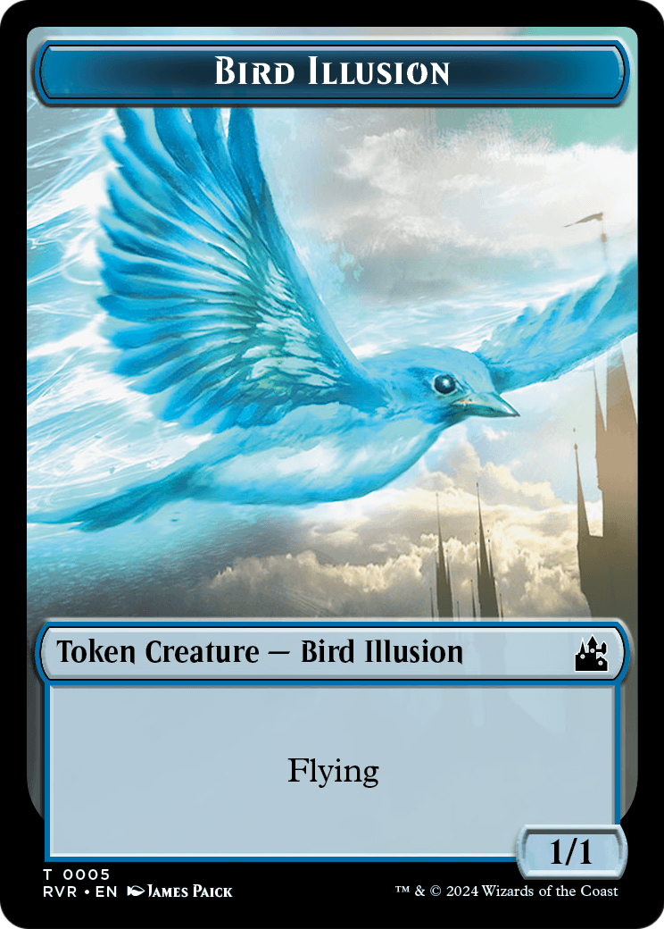 Bird Illusion  [Ravnica Remastered Tokens] Foil