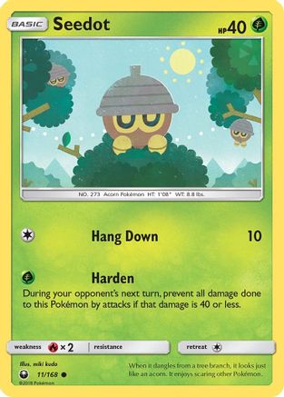 Seedot (11/168) [Sun & Moon: Celestial Storm] Reverse Holofoil
