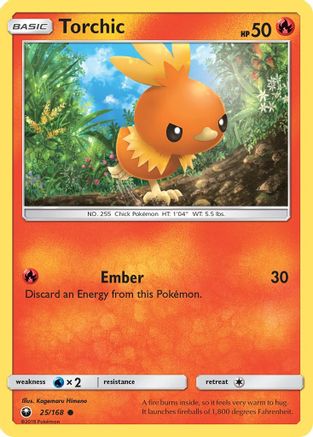 Torchic (25/168) [Sun & Moon: Celestial Storm] Reverse Holofoil