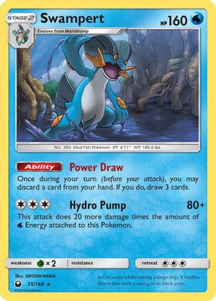 Swampert (35/168) [Sun & Moon: Celestial Storm] Reverse Holofoil