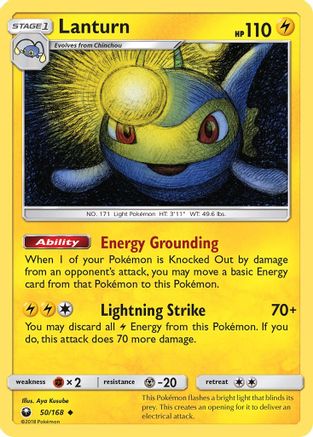 Lanturn (50/168) [Sun & Moon: Celestial Storm] Reverse Holofoil