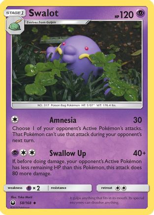 Swalot (58/168) [Sun & Moon: Celestial Storm] Reverse Holofoil