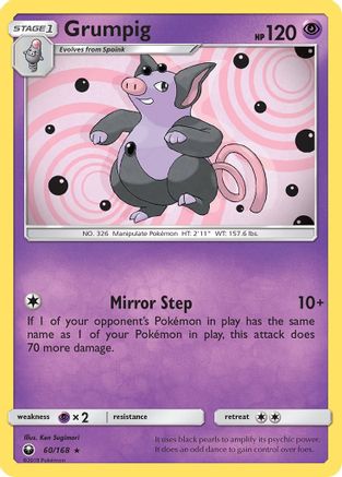 Grumpig (60/168) [Sun & Moon: Celestial Storm] Reverse Holofoil