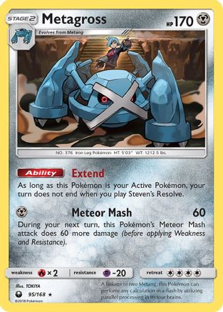 Metagross (95/168) [Sun & Moon: Celestial Storm] Reverse Holofoil