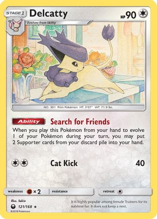 Delcatty (121/168) [Sun & Moon: Celestial Storm] Reverse Holofoil