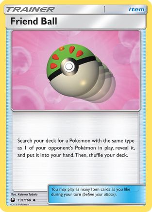 Friend Ball (131/168) [Sun & Moon: Celestial Storm] Reverse Holofoil