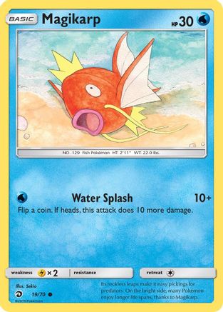 Magikarp (19/70) [Sun & Moon: Dragon Majesty] Reverse Holofoil