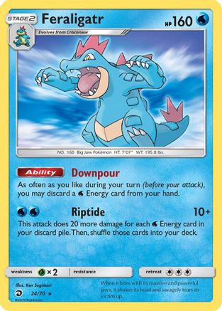 Feraligatr (24/70) [Sun & Moon: Dragon Majesty] Reverse Holofoil