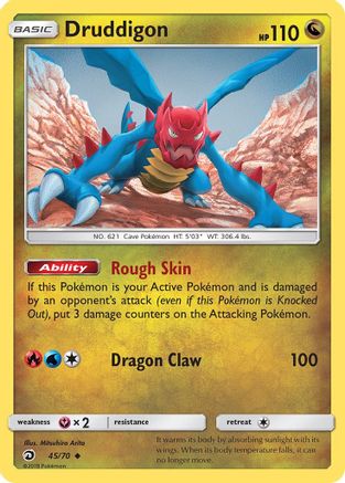 Druddigon (45/70) [Sun & Moon: Dragon Majesty] Reverse Holofoil