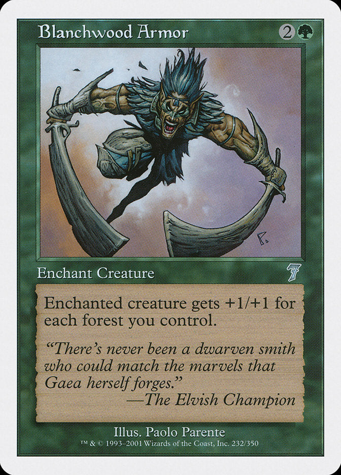Blanchwood Armor [Seventh Edition] Foil