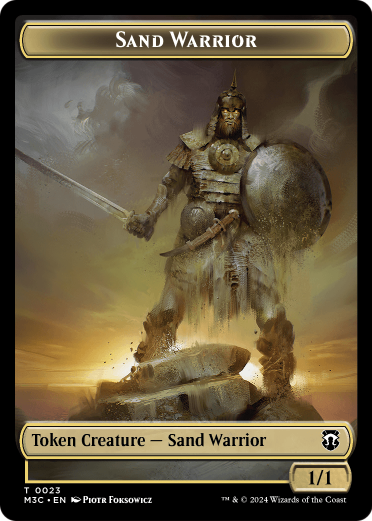 Sand Warrior  [Modern Horizons 3 Commander Tokens] Foil