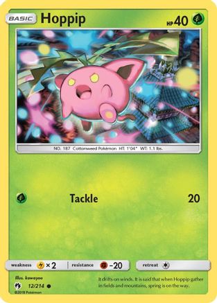 Hoppip (12/214) [Sun & Moon: Lost Thunder] Reverse Holofoil