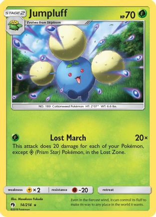 Jumpluff (14/214) [Sun & Moon: Lost Thunder] Reverse Holofoil