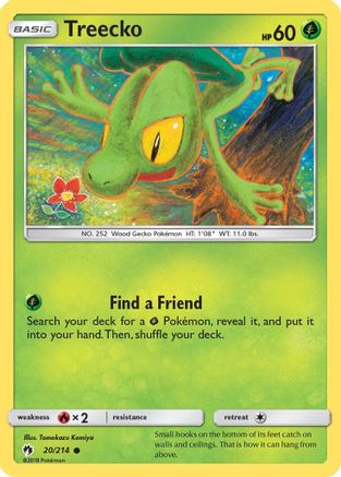 Treecko (20/214) [Sun & Moon: Lost Thunder] Reverse Holofoil