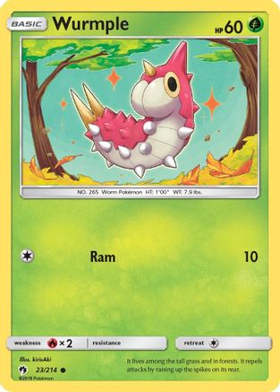 Wurmple (23/214) [Sun & Moon: Lost Thunder] Reverse Holofoil