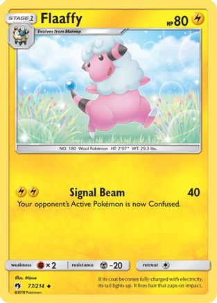Flaaffy (77/214) [Sun & Moon: Lost Thunder] Reverse Holofoil