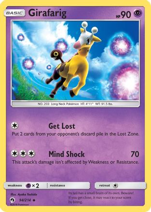 Girafarig (94/214) [Sun & Moon: Lost Thunder] Reverse Holofoil