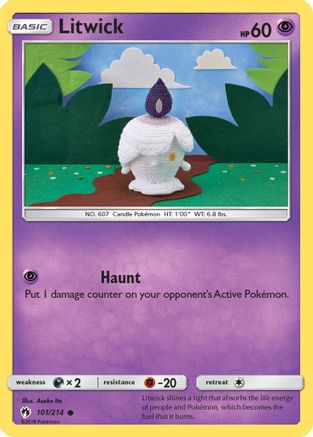 Litwick (101/214) [Sun & Moon: Lost Thunder] Reverse Holofoil