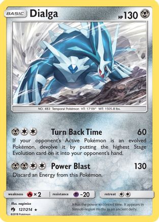 Dialga (127/214) [Sun & Moon: Lost Thunder] Reverse Holofoil