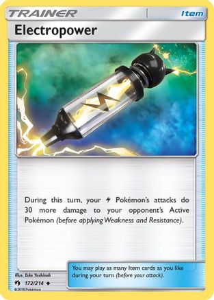 Electropower (172/214) [Sun & Moon: Lost Thunder] Reverse Holofoil