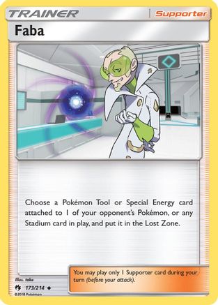 Faba (173/214) [Sun & Moon: Lost Thunder] Reverse Holofoil