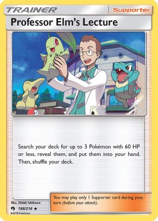 Professor Elm's Lecture (188/214) [Sun & Moon: Lost Thunder] Reverse Holofoil