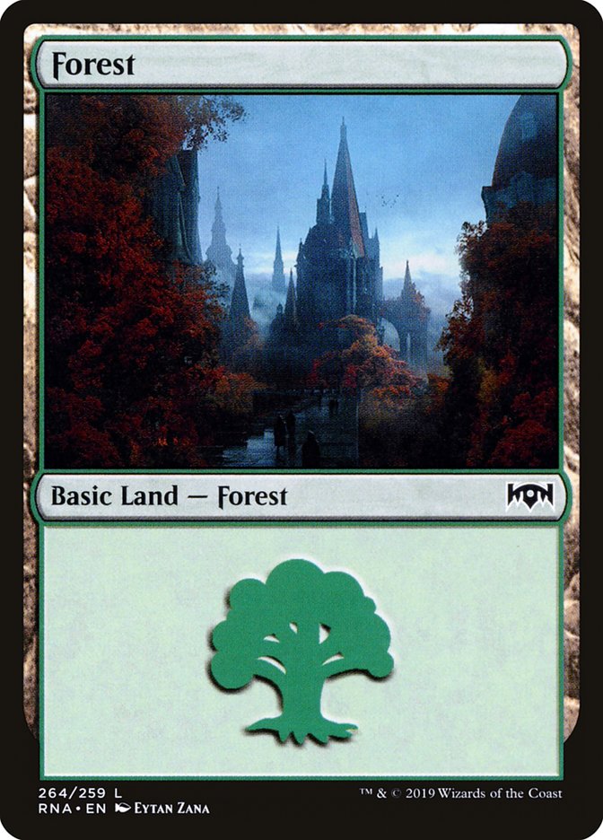 Forest (264) [Ravnica Allegiance] Foil
