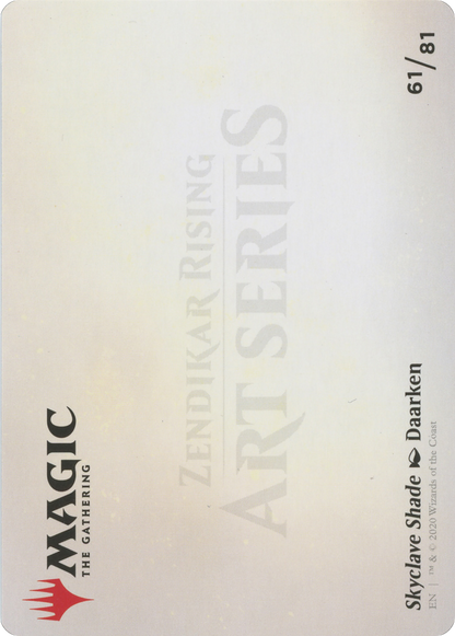 Skyclave Shade // Skyclave Shade  [Zendikar Rising Art Series] (Borderless) Foil