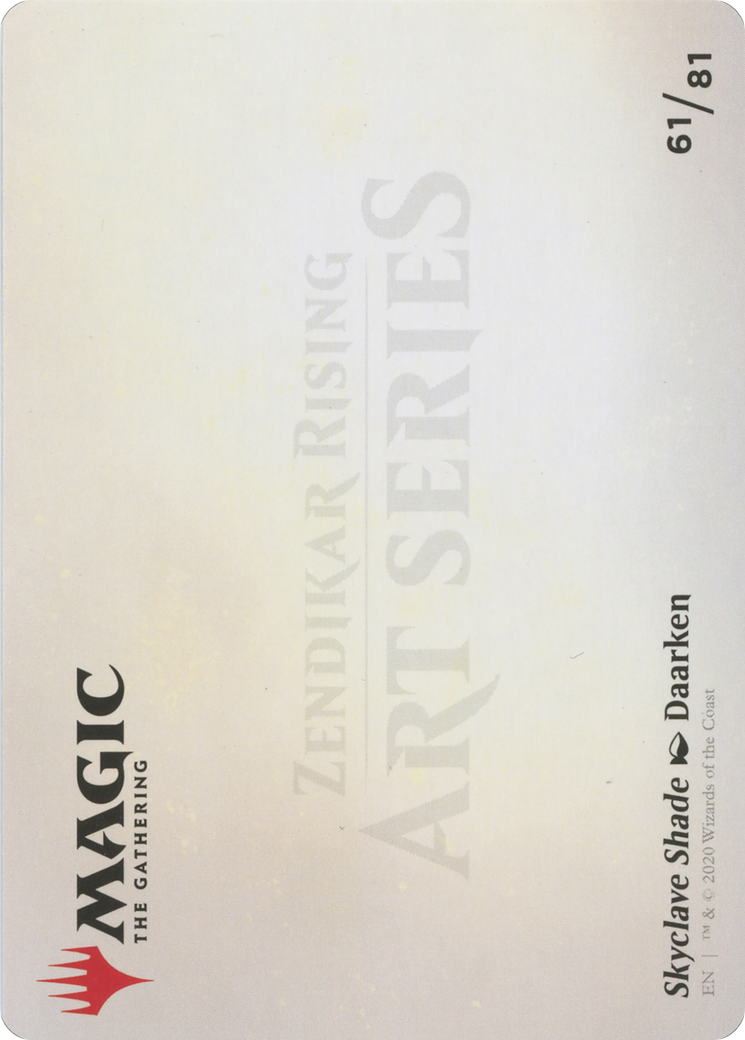 Skyclave Shade // Skyclave Shade  [Zendikar Rising Art Series] (Borderless)