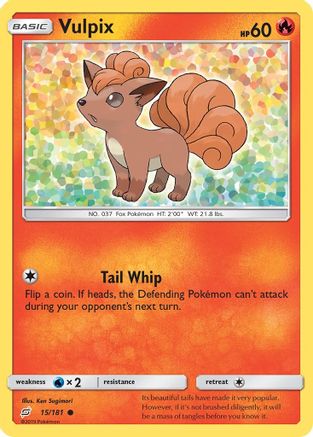 Vulpix (15/181) [Sun & Moon: Team Up] Reverse Holofoil