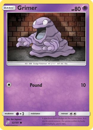 Grimer (62/181) [Sun & Moon: Team Up] Reverse Holofoil