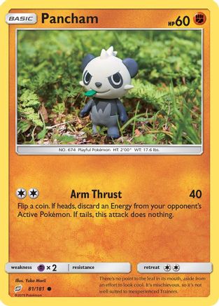 Pancham (81/181) [Sun & Moon: Team Up] Reverse Holofoil