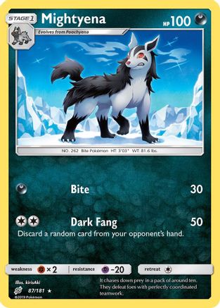 Mightyena (87/181) [Sun & Moon: Team Up] Reverse Holofoil
