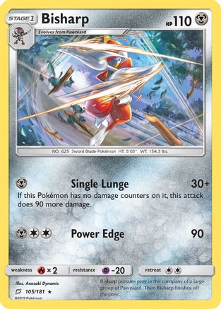Bisharp (105/181) [Sun & Moon: Team Up] Reverse Holofoil