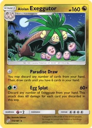 Alolan Exeggutor (115/181) [Sun & Moon: Team Up] Reverse Holofoil