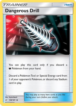 Dangerous Drill (138/181) [Sun & Moon: Team Up] Reverse Holofoil