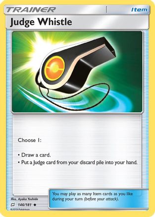 Judge Whistle (146/181) [Sun & Moon: Team Up] Reverse Holofoil
