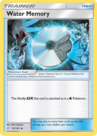 Water Memory (157/181) [Sun & Moon: Team Up] Reverse Holofoil