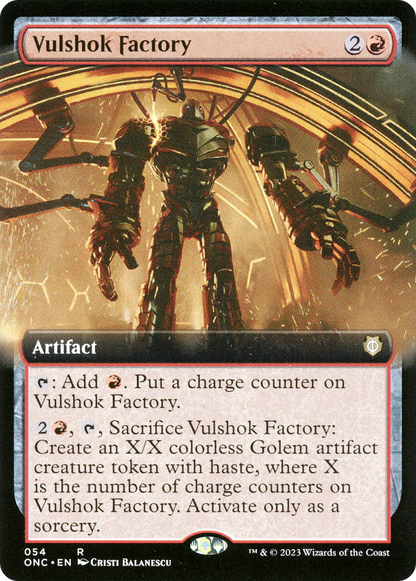 Vulshok Factory (Extended Art) [Phyrexia: All Will Be One Commander] Foil