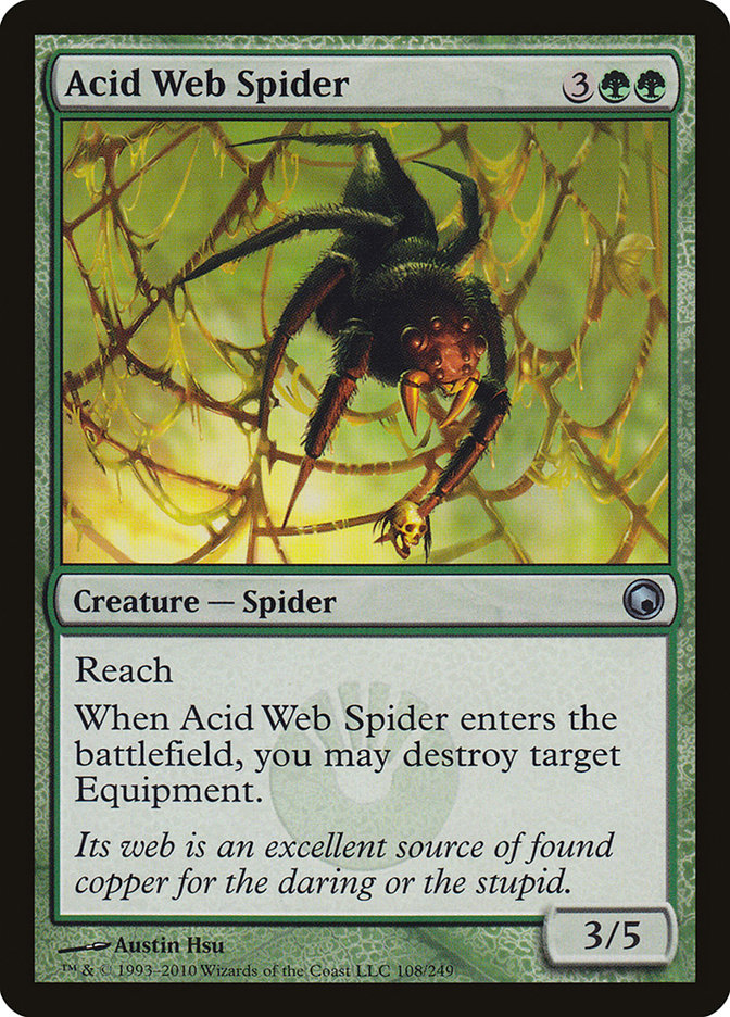 Acid Web Spider [Scars of Mirrodin] Foil