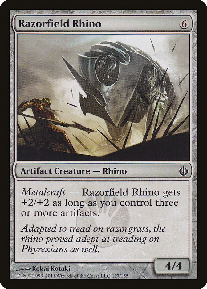 Razorfield Rhino [Mirrodin Besieged] Foil