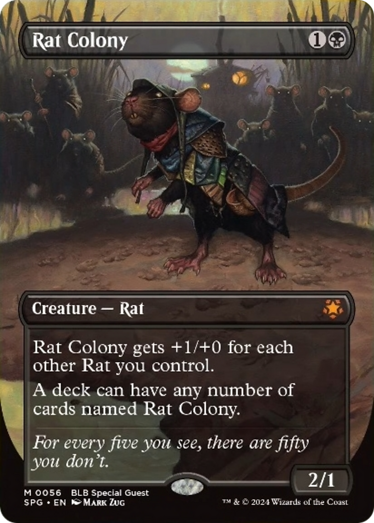 Rat Colony (Borderless) [Bloomburrow Special Guests] Foil
