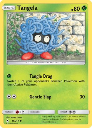 Tangela (16/214) [Sun & Moon: Unbroken Bonds] Reverse Holofoil