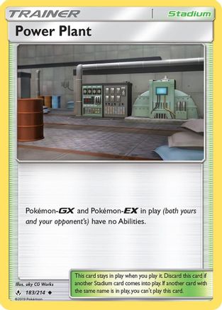 Power Plant (183/214) [Sun & Moon: Unbroken Bonds] Reverse Holofoil