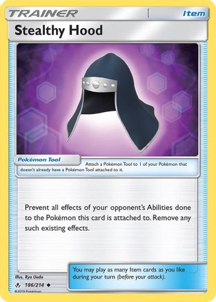 Stealthy Hood (186/214) [Sun & Moon: Unbroken Bonds] Reverse Holofoil